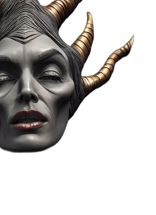mask, face, 3d render, concept art transparent PNG cut-out