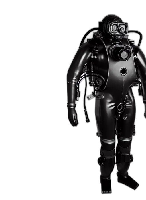 robot, jacket, concept art, 3d render, cyberpunk, studio, photo, still transparent PNG cut-out