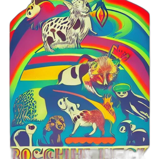 concept art, fantasy art, colorful, 1960s transparent PNG cut-out