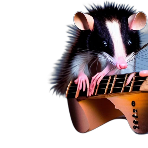animal, weapon, concept art, 3d render, photorealistic, photoshoot, virginia, opossum transparent PNG cut-out