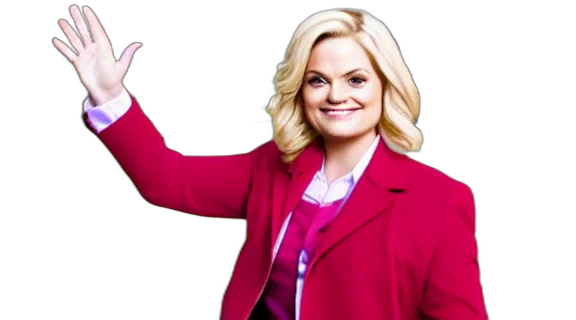 jacket, staff, leslie, knope transparent PNG cut-out