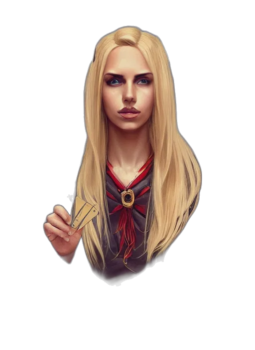 face, jewelry, staff, hair transparent PNG cut-out