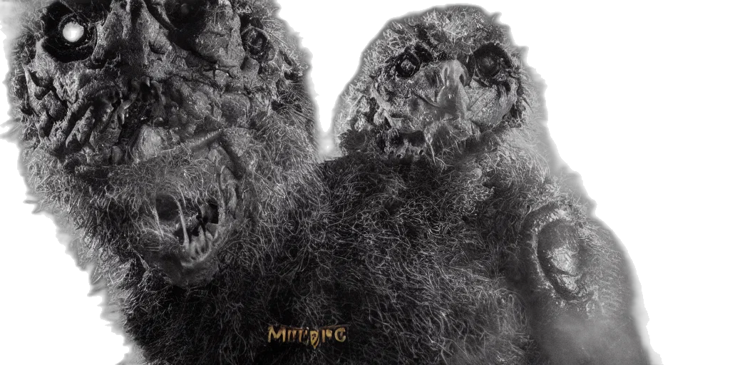 creature, hair, mask, animal, concept art, underwater, photo, real transparent PNG cut-out