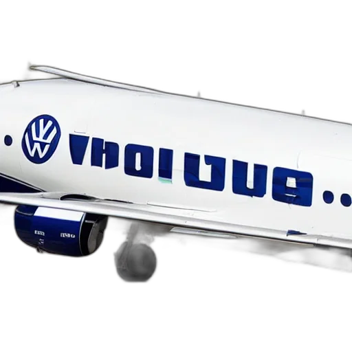 car, 3d render, concept art, volkswagen, plane transparent PNG cut-out