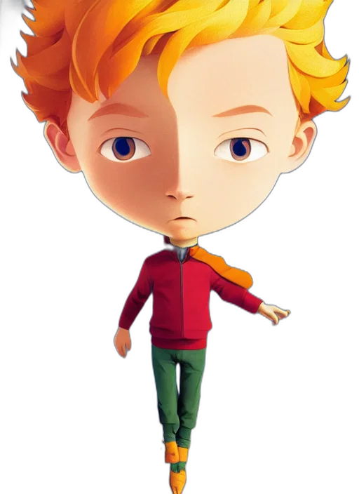staff, face, 3d render, cartoon, concept art, photorealistic, little, prince transparent PNG cut-out