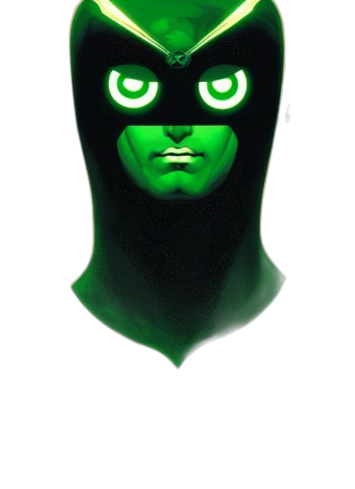 mask, face, creature, comic book art transparent PNG cut-out
