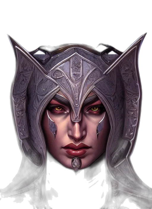 face, mask, fantasy art, concept art, photorealistic, pixel art, symmetry, portrait transparent PNG cut-out