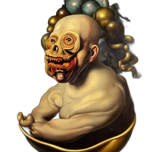 mask, face, crown, creature, photorealistic, concept art, fantasy art, 3d render transparent PNG cut-out