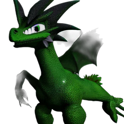 dragon, creature, animal, staff transparent PNG cut-out