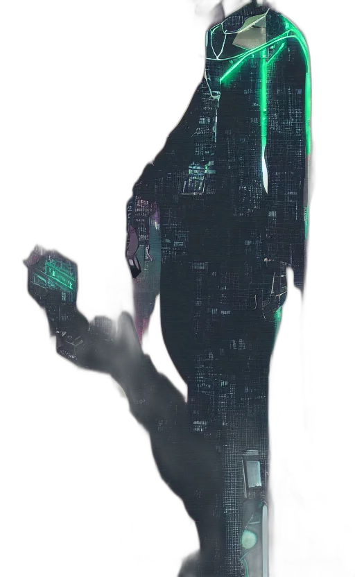 robot, dress, creature, jacket transparent PNG cut-out