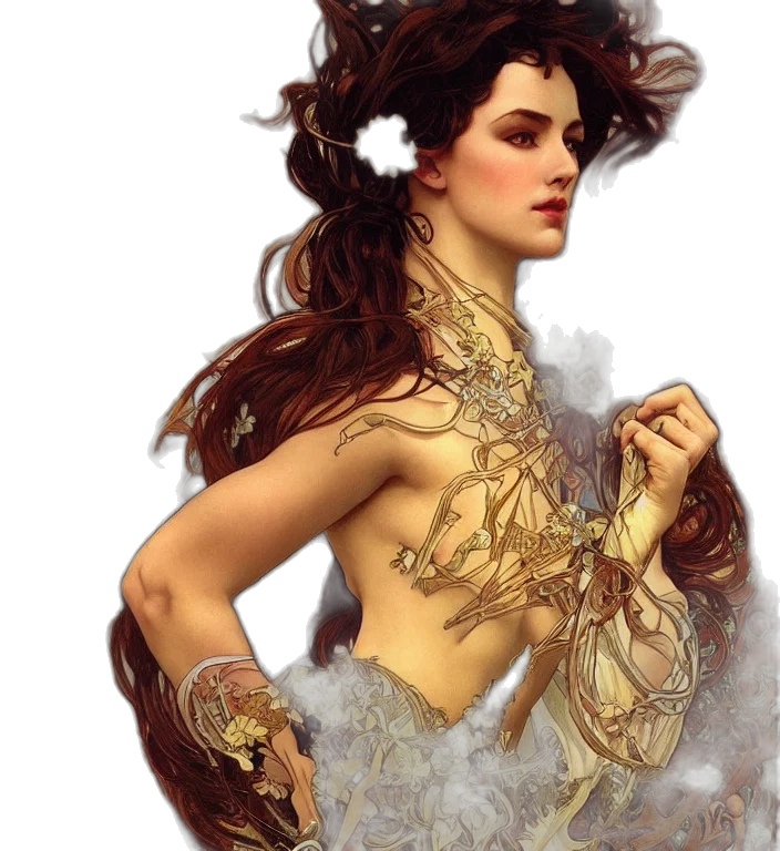 jewelry, dress, crown, fantasy art transparent PNG cut-out