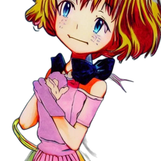 staff, dress, robot, flower, anime, cartoon, pixel art, vaporwave transparent PNG cut-out
