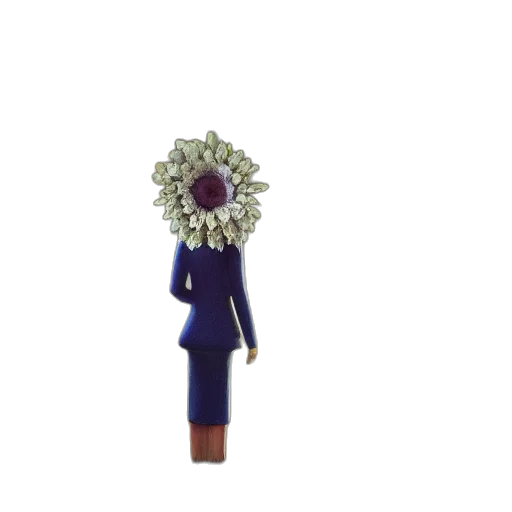 flower, jewelry, staff, crown, 3d render, pixel art, concept art, giant transparent PNG cut-out