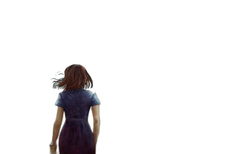 dress, hair, robot, creature transparent PNG cut-out