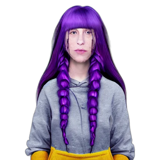 hair, dress, face, creature transparent PNG cut-out