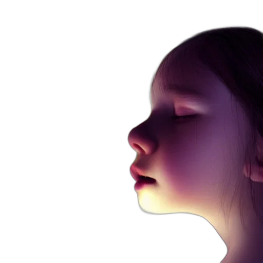 face, mask, photorealistic, 3d render, concept art, oil painting, neon lights, darkness transparent PNG cut-out