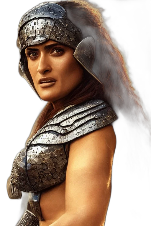 face, sword, photorealistic, fantasy art transparent PNG cut-out