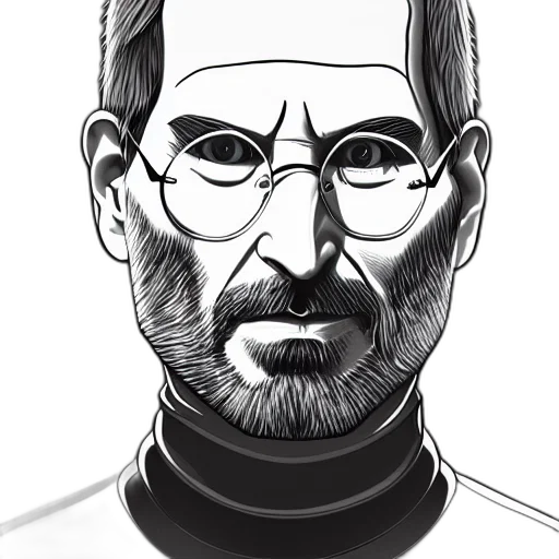 face, staff, robot, jacket, cartoon, comic book art, photorealistic, concept art transparent PNG cut-out