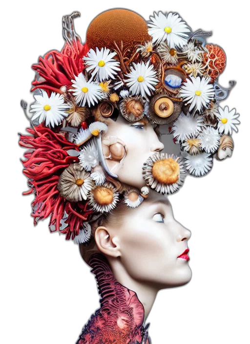 crown, hat, flower, jewelry transparent PNG cut-out