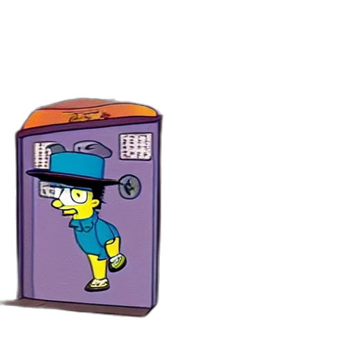 robot, hat, furniture, pixel art transparent PNG cut-out