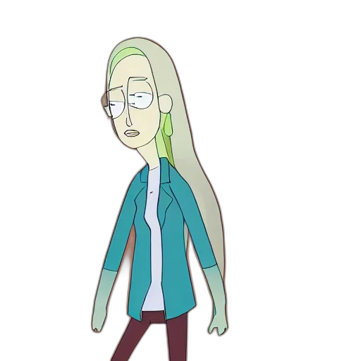 jacket, staff, hair, creature, cartoon, concept art, pixel art, 3d render transparent PNG cut-out