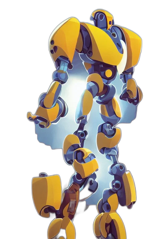 robot, jewelry, staff, weapon, 3d render, concept art, metabots, medabots transparent PNG cut-out