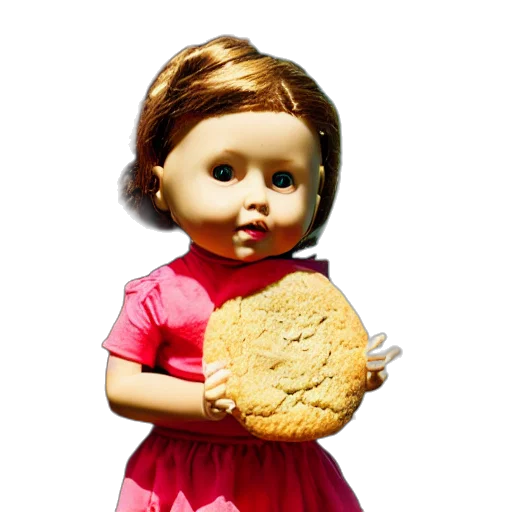 food, dress, face, 3d render transparent PNG cut-out