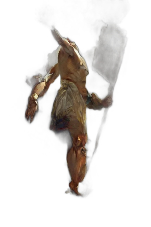 creature, staff, dragon, sword transparent PNG cut-out