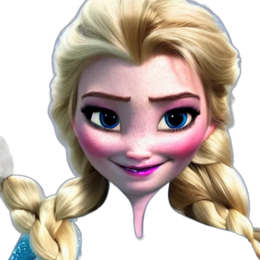 face, 3d render, concept art, cartoon transparent PNG cut-out
