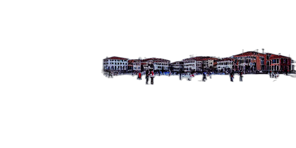 building, robot, 3d render, photorealistic, concept art, pixel art, snow, city street transparent PNG cut-out