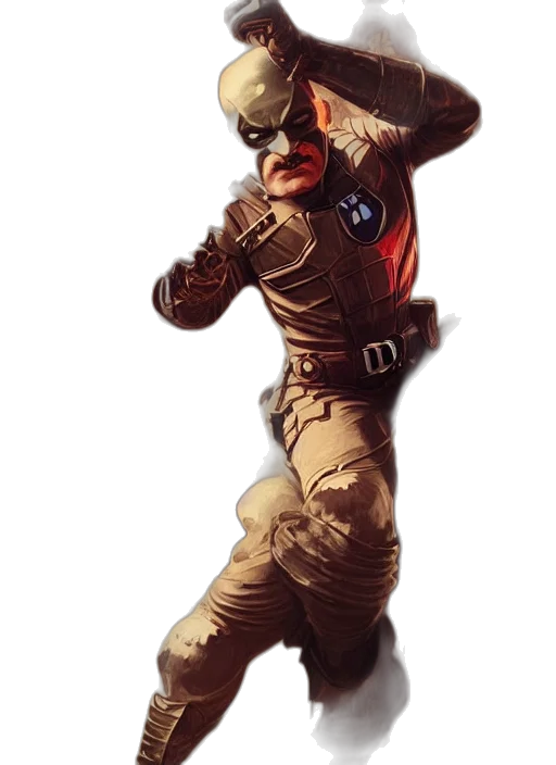 staff, robot, mask, jacket transparent PNG cut-out