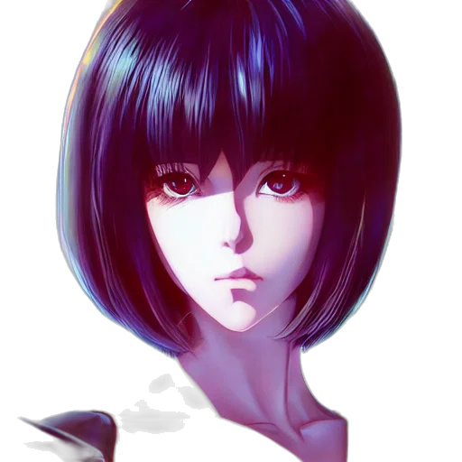 face, robot, mask, hair transparent PNG cut-out