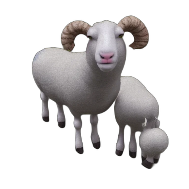 animal, creature, 3d render, photorealistic transparent PNG cut-out