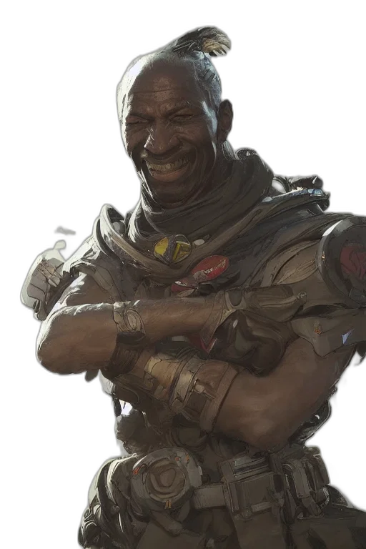 face, weapon, staff, robot, concept art, cyberpunk, fantasy art, comic book art transparent PNG cut-out
