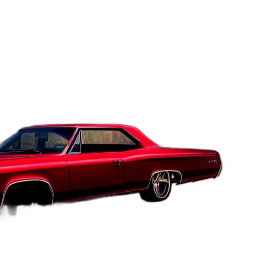car, photorealistic, 3d render, concept art, watercolor, red, door, chevrolet transparent PNG cut-out