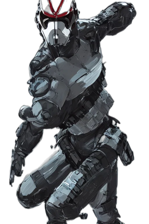 robot, weapon, creature, face, concept art, 3d render, cyberpunk, pixel art transparent PNG cut-out
