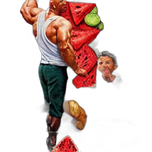 food, weapon, concept art, photorealistic transparent PNG cut-out