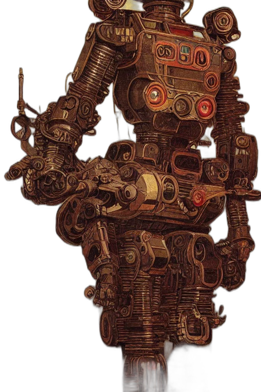 robot, weapon, staff, animal transparent PNG cut-out