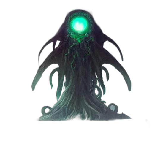 creature, staff, hair, mask transparent PNG cut-out