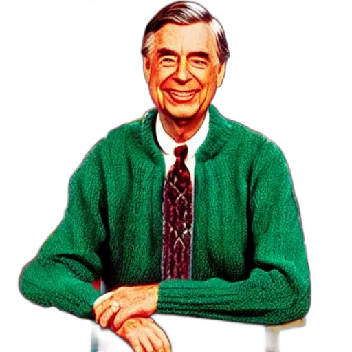 jacket, staff, face, furniture, cartoon, pixel art, green, rogers transparent PNG cut-out