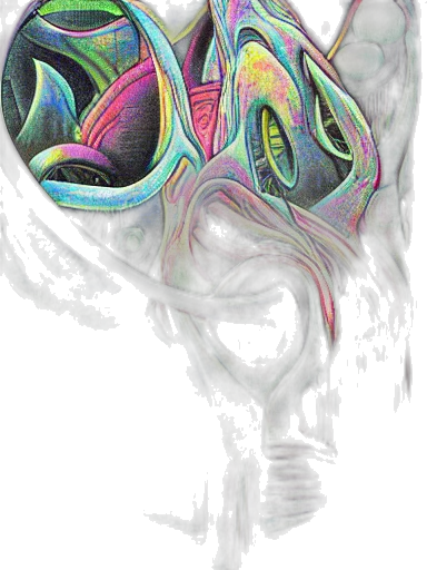 mask, face, crown, hair, watercolor, concept art, fantasy art, vaporwave transparent PNG cut-out