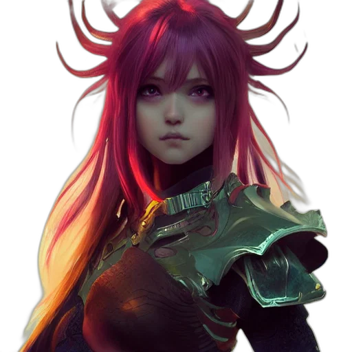 dragon, creature, mask, hair transparent PNG cut-out