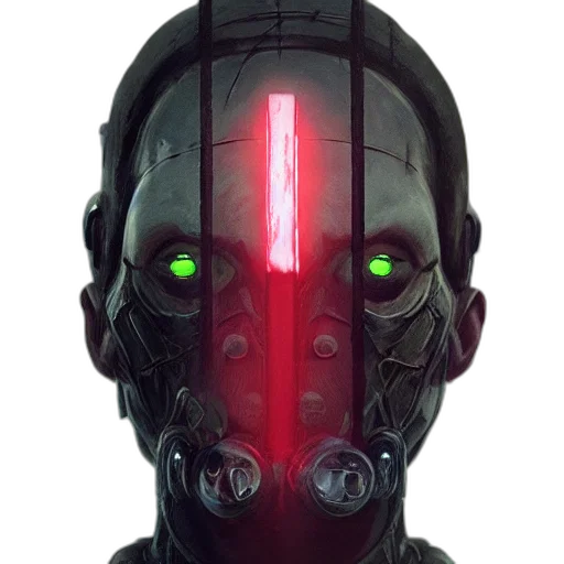 robot, mask, face, staff transparent PNG cut-out