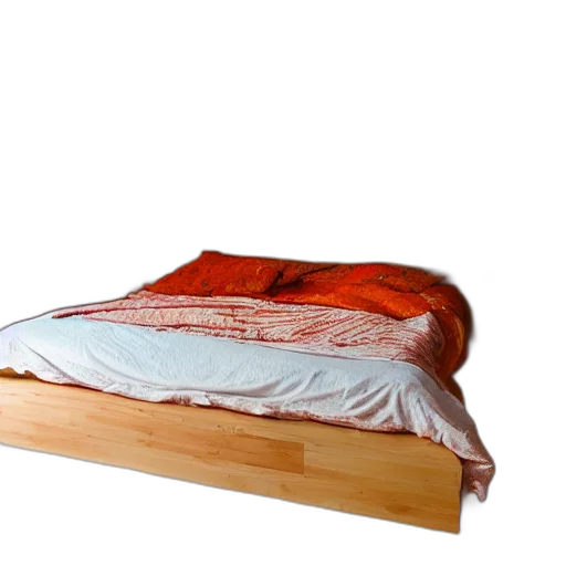 furniture, staff, 3d render, photorealistic, bed, made, out, naan transparent PNG cut-out