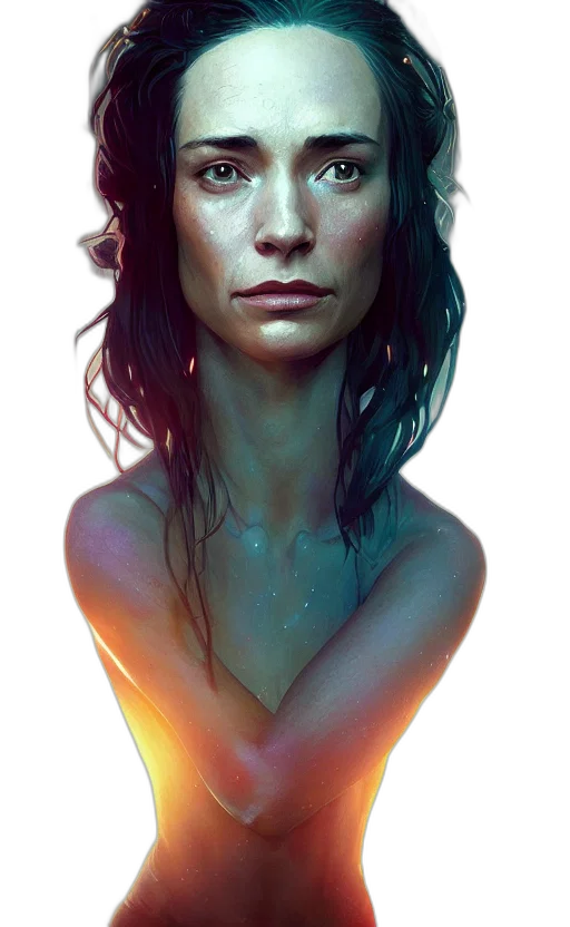 face, creature, crown, robot transparent PNG cut-out