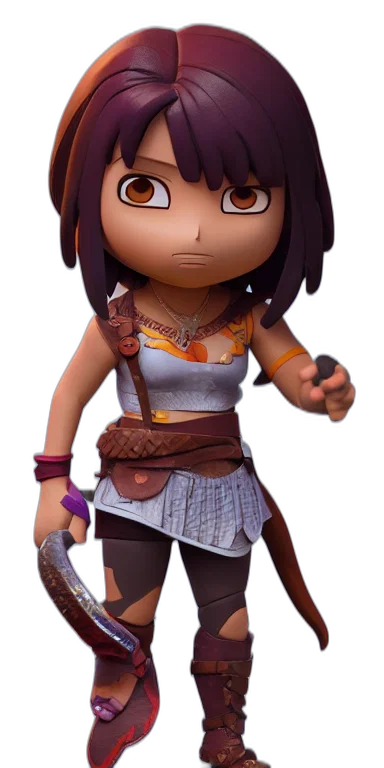 staff, weapon, face, 3d render transparent PNG cut-out