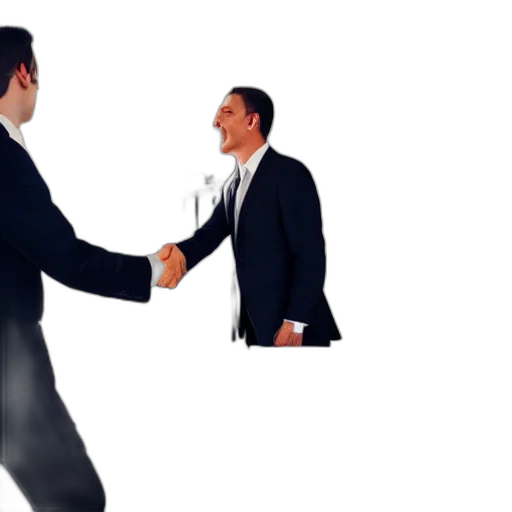 staff, lawyer, man, shaking, hands, another, person transparent PNG cut-out