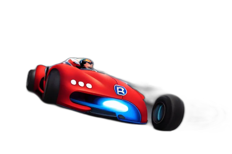 car, weapon, 3d render, concept art, photorealistic, mario, bugatti, chiron transparent PNG cut-out