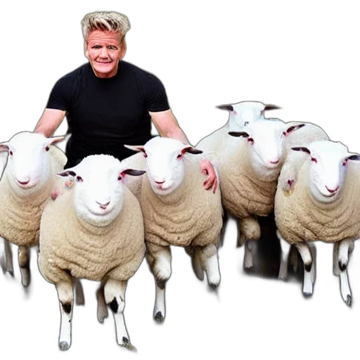 animal, gordon, ramsay, sheep transparent PNG cut-out