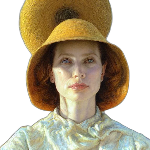 hat, face, crown, staff, oil painting, photorealistic, underwater, golden transparent PNG cut-out
